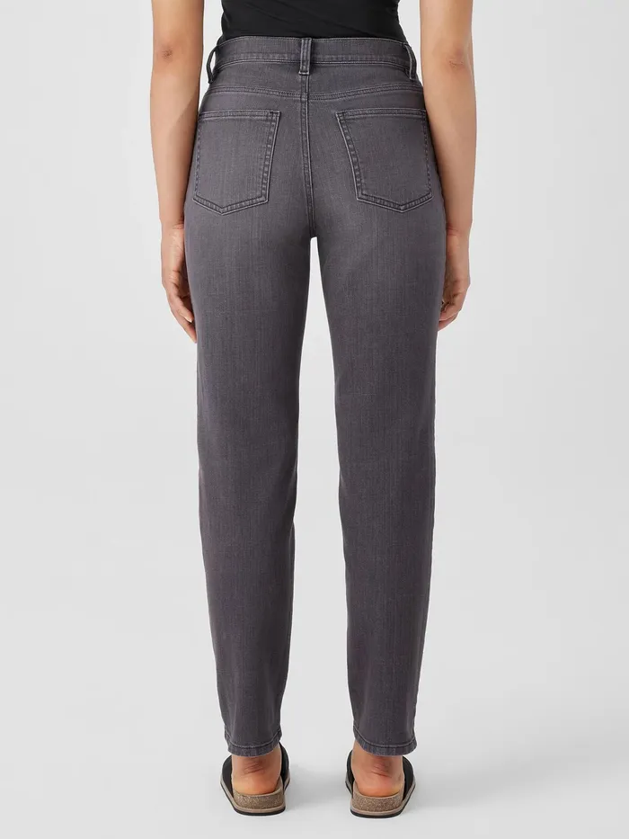 Organic Cotton Stretch Slim Jean Carbon Women Eileen Fisher Pants Shorts and Jumpsuits