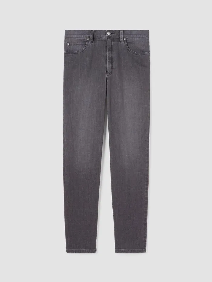 Organic Cotton Stretch Slim Jean Carbon Women Eileen Fisher Pants Shorts and Jumpsuits