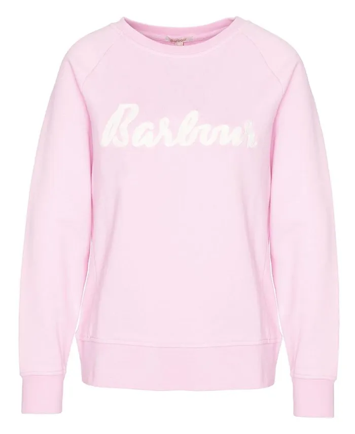 Otterburn Sweatshirt Mallow Pink Women Barbour Jumpers