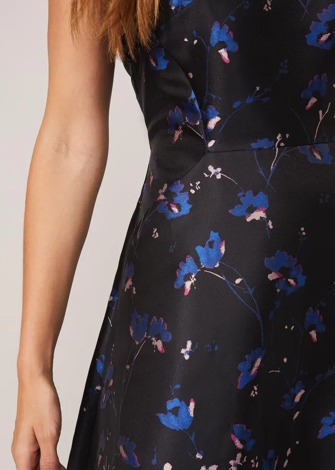Ottilie Floral Jacquard Fit And Flare Dress Blacksapphire Women Phase Eight Dresses Ottilie Floral Jacquard Fit And Flare Dress Blacksapphire Women Phase Eight Dresses