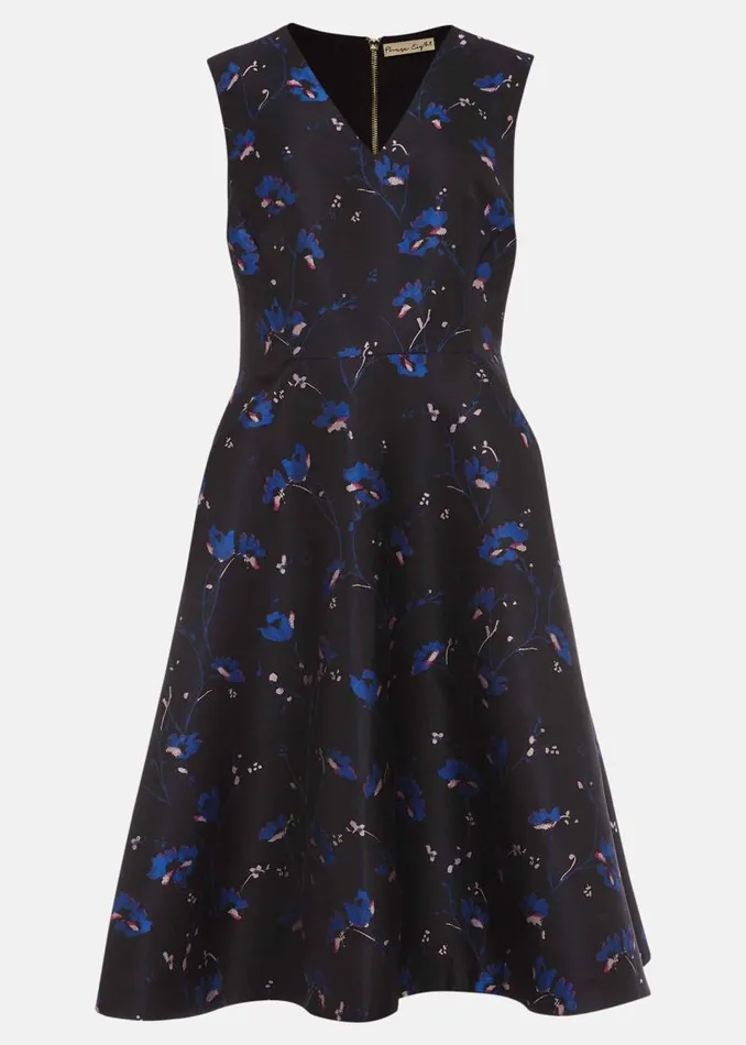 Ottilie Floral Jacquard Fit And Flare Dress Blacksapphire Women Phase Eight Dresses Ottilie Floral Jacquard Fit And Flare Dress Blacksapphire Women Phase Eight Dresses