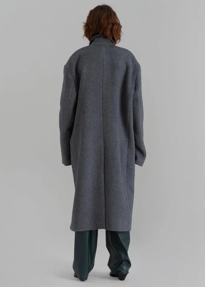 Outerwear Women The Frankie Shop Anya Oversized Coat 8211 Charcoal