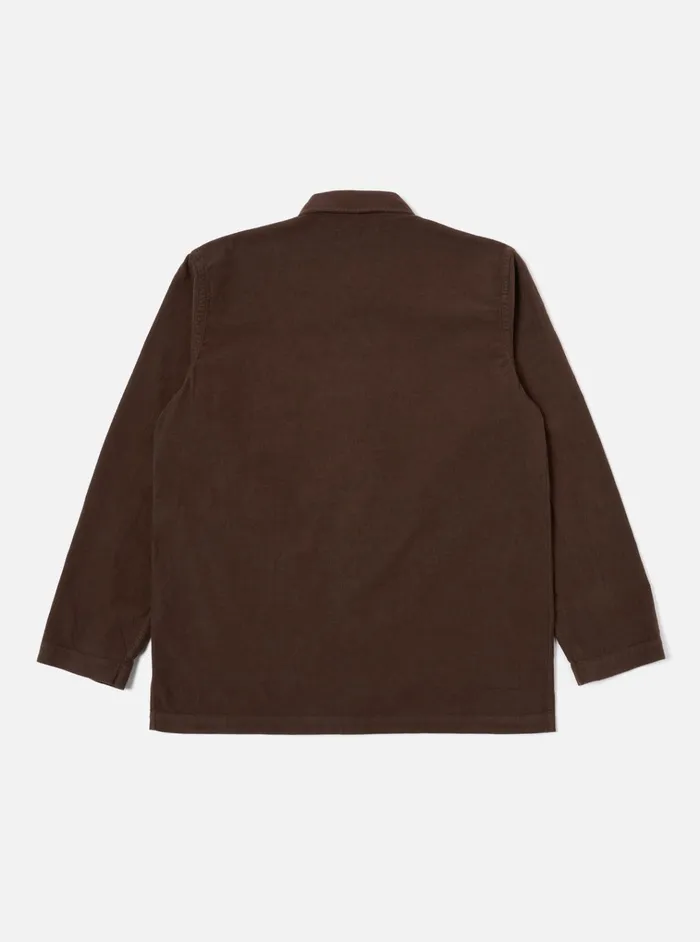 Overshirts Men Universal Works Universal Works Bakers Overshirt In Brown Fine Cord