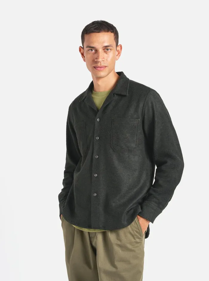 Overshirts Men Universal Works Universal Works Work Shirt In Forest Dam Marl