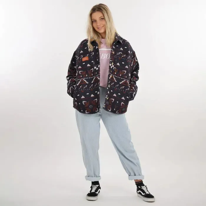 Oxbow Jacket Coat Women Overshirt Jarna 8211 Velvet