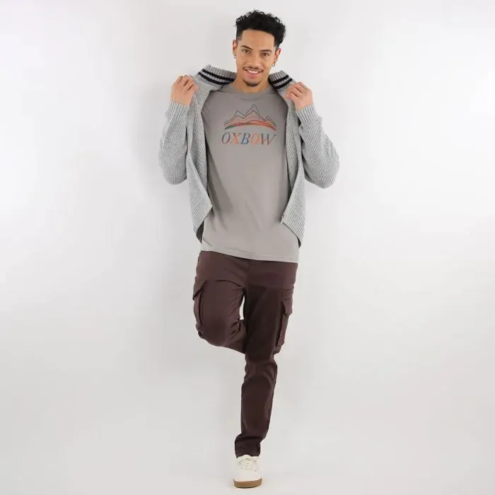 Oxbow Sweater Men Sweater Peralf 8211 Gris Chin