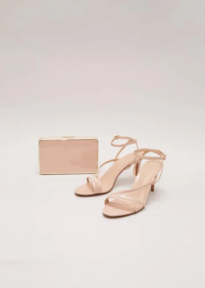 Patent Barely There Strappy Sandal Pale Pink Women Phase Eight Occasion Shoes Patent Barely There Strappy Sandal Pale Pink Women Phase Eight Occasion Shoes