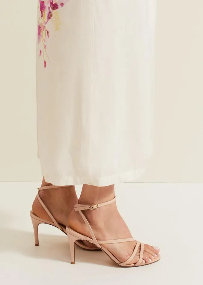 Patent Barely There Strappy Sandal Pale Pink Women Phase Eight Occasion Shoes Patent Barely There Strappy Sandal Pale Pink Women Phase Eight Occasion Shoes