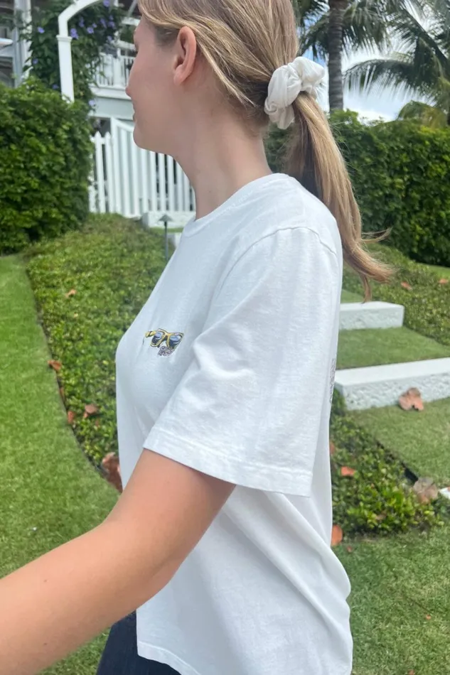 Penelope Chill Since Diamond Head Top Natural White Women Brandy Melville Graphics