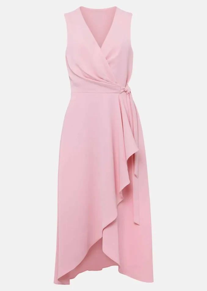 Petite Julissa Sleeveless Ruffle Wrap Midi Dress Soft Pink Women Phase Eight Dresses Petite Julissa Sleeveless Ruffle Wrap Midi Dress Soft Pink Women Phase Eight Dresses