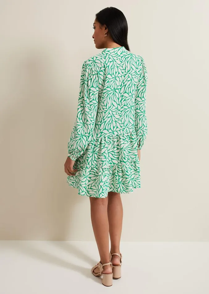 Petite Penele Swing Dress Green Women Phase Eight Dresses