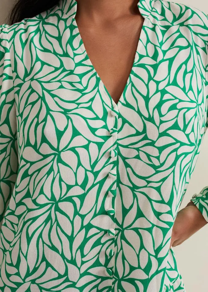 Petite Penele Swing Dress Green Women Phase Eight Dresses