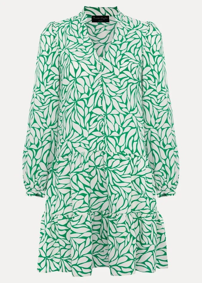 Petite Penele Swing Dress Green Women Phase Eight Dresses