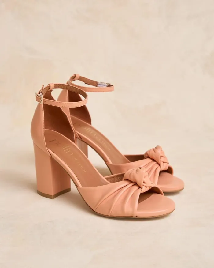 Polin Et Moi Beni Heel Sandal Peach Women Sandals