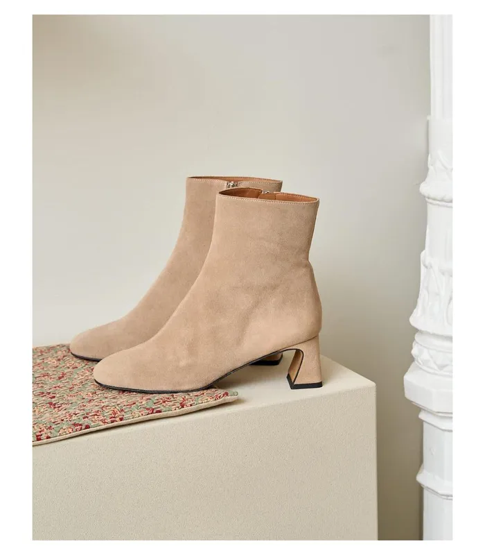 Polin Et Moi Booty Against Rihanna Nude Women Ankle Boots