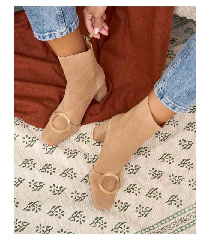 Polin Et Moi Carey Gia Ankle Boots Camel Women Ankle Boots Polin Et Moi Carey Gia Ankle Boots Camel Women Ankle Boots