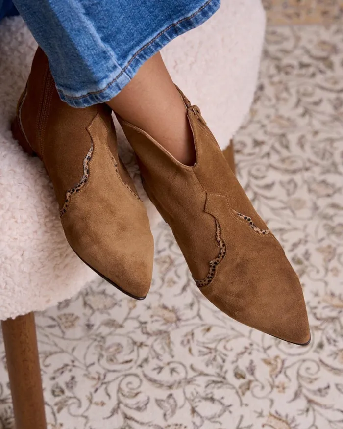 Polin Et Moi Cudelia Short Boots Camel Women Ankle Boots Polin Et Moi Cudelia Short Boots Camel Women Ankle Boots