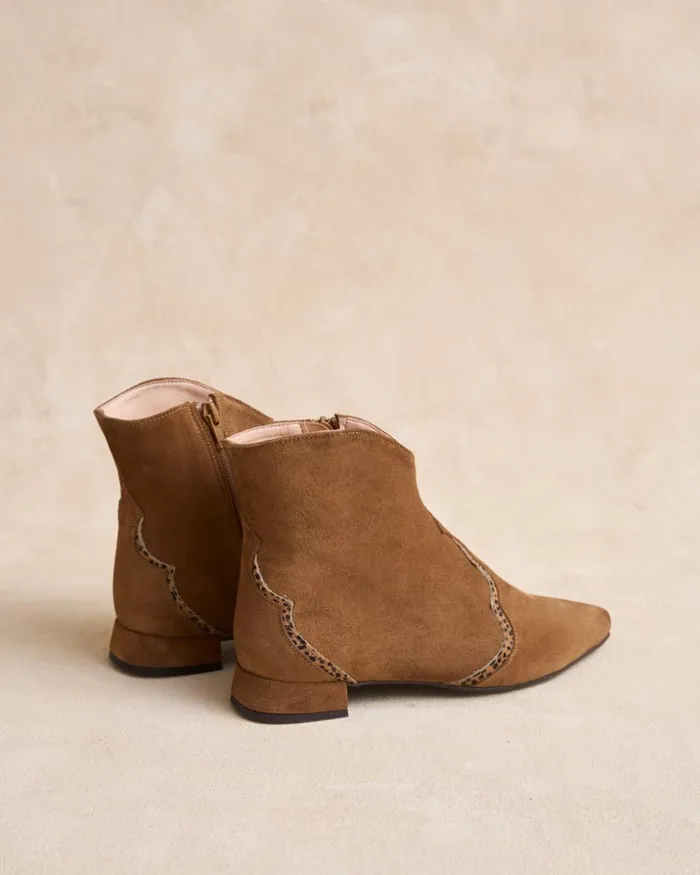 Polin Et Moi Cudelia Short Boots Camel Women Ankle Boots Polin Et Moi Cudelia Short Boots Camel Women Ankle Boots