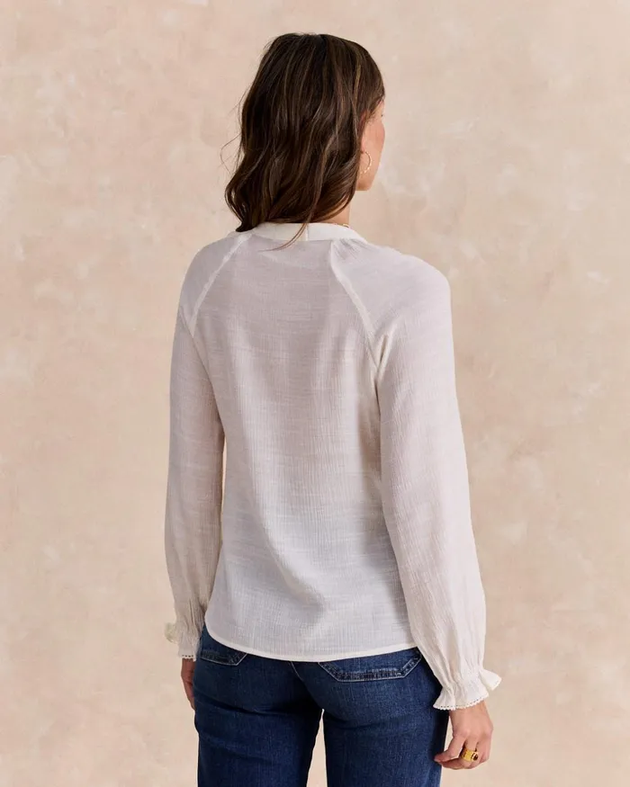 Polin Et Moi Embroidered Blouse Tirna Raw Women Blouses And Shirts Polin Et Moi Embroidered Blouse Tirna Raw Women Blouses And Shirts