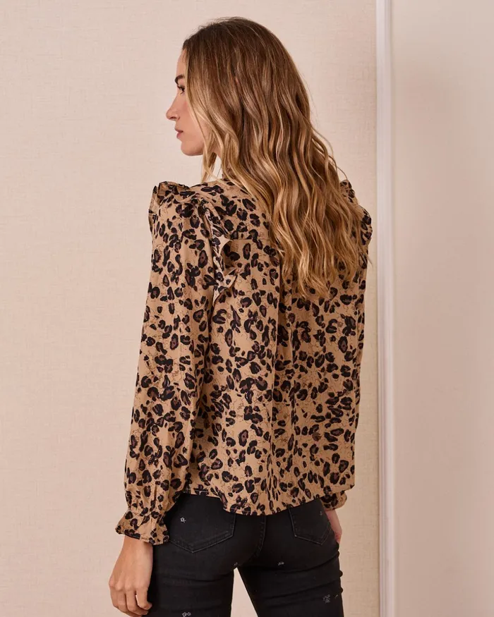Polin Et Moi Enrica Animal Shirt Camel Women Blouses And Shirts Polin Et Moi Enrica Animal Shirt Camel Women Blouses And Shirts