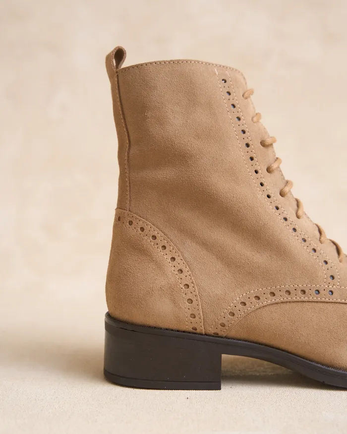 Polin Et Moi Juliana LaceUp Ankle Boots Camel Women Ankle Boots Polin Et Moi Juliana LaceUp Ankle Boots Camel Women Ankle Boots