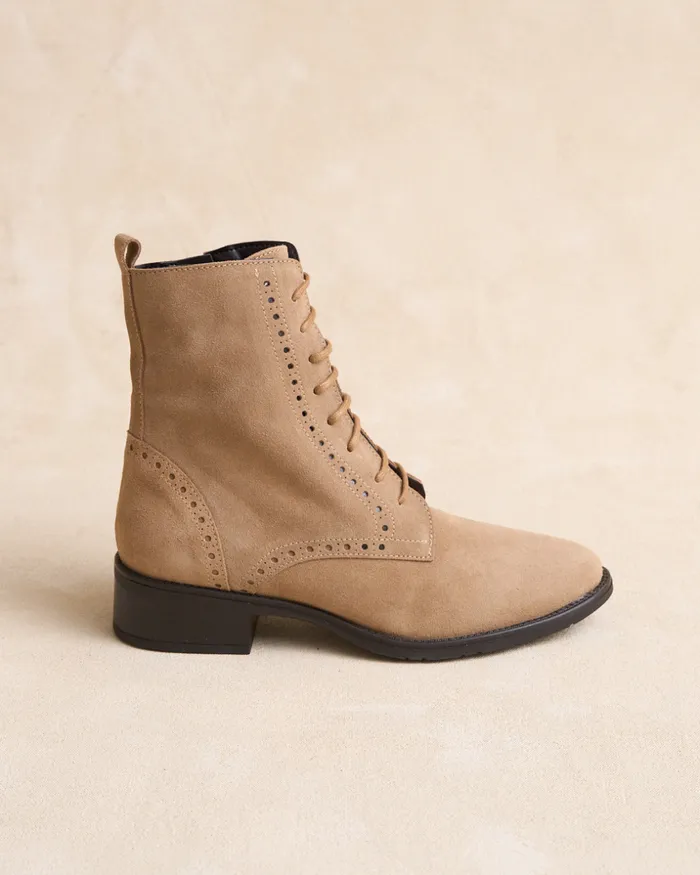 Polin Et Moi Juliana LaceUp Ankle Boots Camel Women Ankle Boots Polin Et Moi Juliana LaceUp Ankle Boots Camel Women Ankle Boots