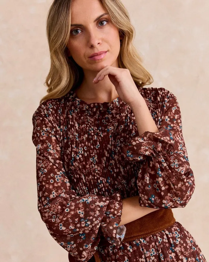 Polin Et Moi Liruca Long Dress Brown Women Dresses And Jumpsuits Polin Et Moi Liruca Long Dress Brown Women Dresses And Jumpsuits