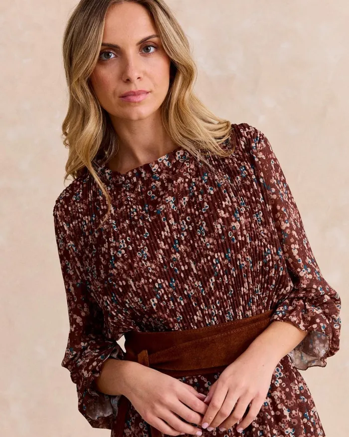 Polin Et Moi Liruca Long Dress Brown Women Dresses And Jumpsuits Polin Et Moi Liruca Long Dress Brown Women Dresses And Jumpsuits