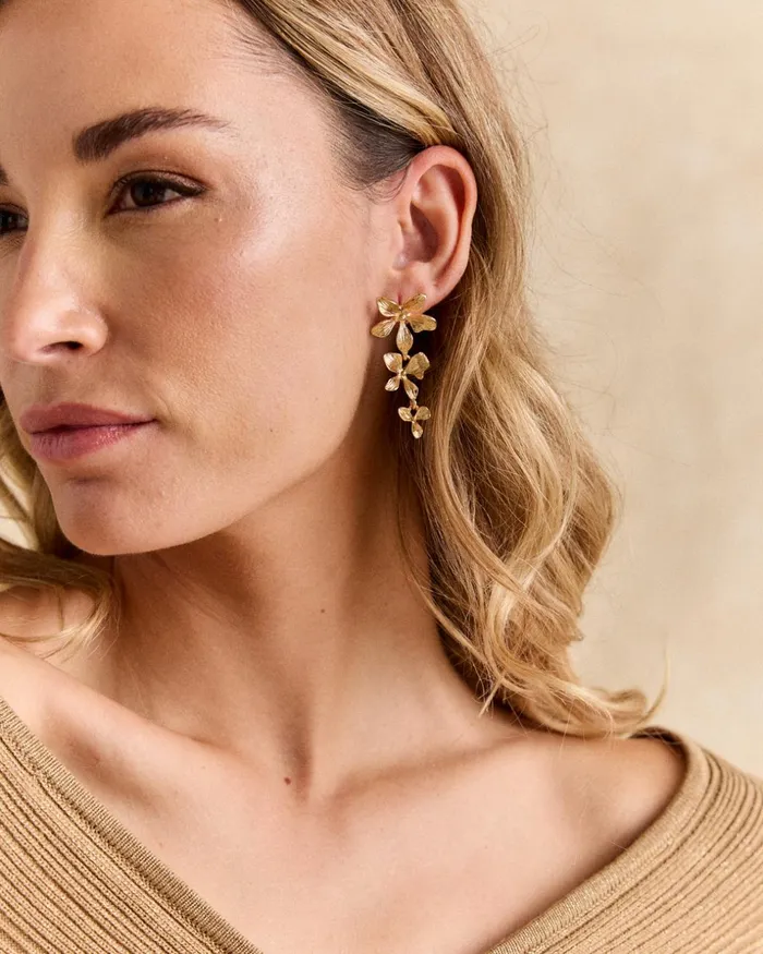 Polin Et Moi Long Earring Margada Gold Women Jewelry