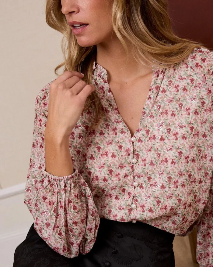 Polin Et Moi Lurex Melania Shirt Rose Women Blouses And Shirts Polin Et Moi Lurex Melania Shirt Rose Women Blouses And Shirts