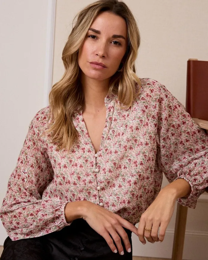 Polin Et Moi Lurex Melania Shirt Rose Women Blouses And Shirts Polin Et Moi Lurex Melania Shirt Rose Women Blouses And Shirts