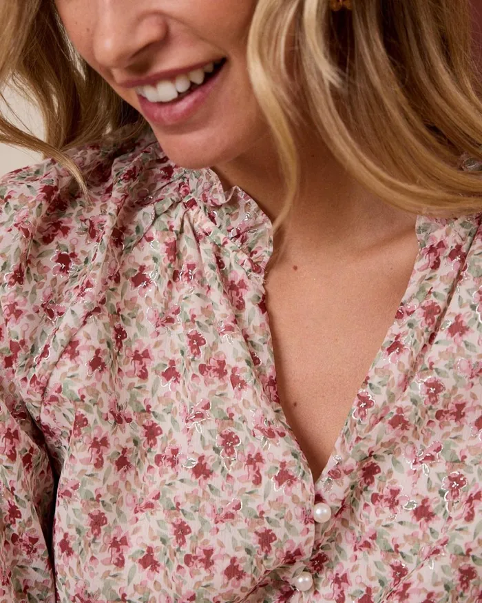 Polin Et Moi Lurex Melania Shirt Rose Women Blouses And Shirts Polin Et Moi Lurex Melania Shirt Rose Women Blouses And Shirts