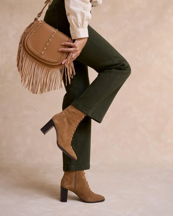 Polin Et Moi Lutina Laces Ankle Boots Leather Women Ankle Boots Polin Et Moi Lutina Laces Ankle Boots Leather Women Ankle Boots