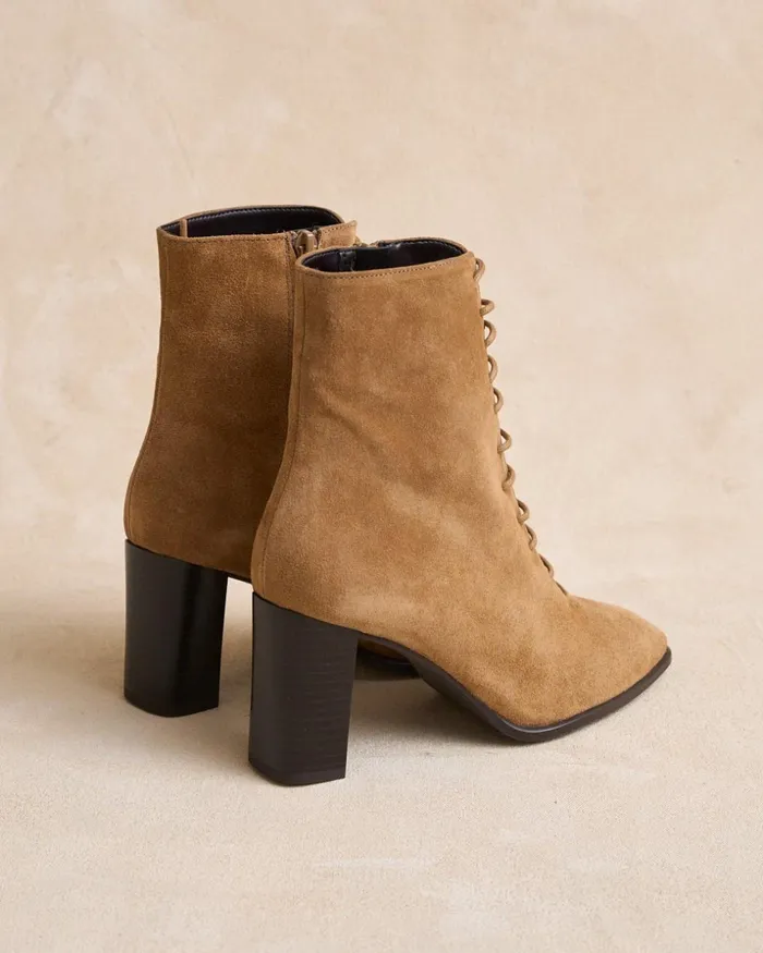 Polin Et Moi Lutina Laces Ankle Boots Leather Women Ankle Boots Polin Et Moi Lutina Laces Ankle Boots Leather Women Ankle Boots