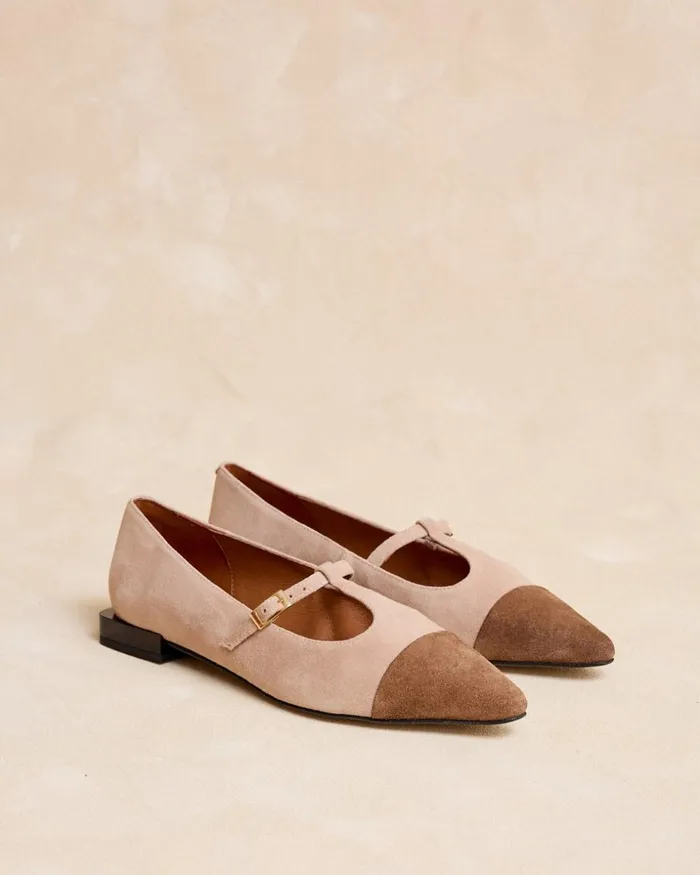 Polin Et Moi Mary Jane Toe Cap Termini Nude Women Flats Polin Et Moi Mary Jane Toe Cap Termini Nude Women Flats