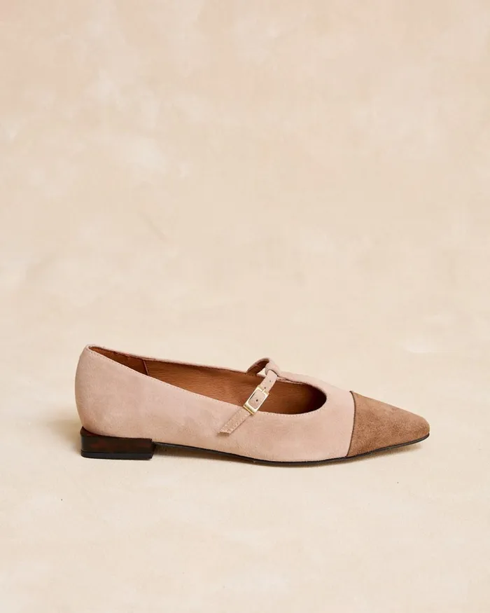 Polin Et Moi Mary Jane Toe Cap Termini Nude Women Flats Polin Et Moi Mary Jane Toe Cap Termini Nude Women Flats