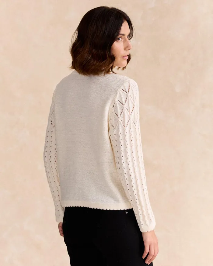 Polin Et Moi Miriam Cherry Cardigan Raw Women Cardigans And Sweaters Polin Et Moi Miriam Cherry Cardigan Raw Women Cardigans And Sweaters