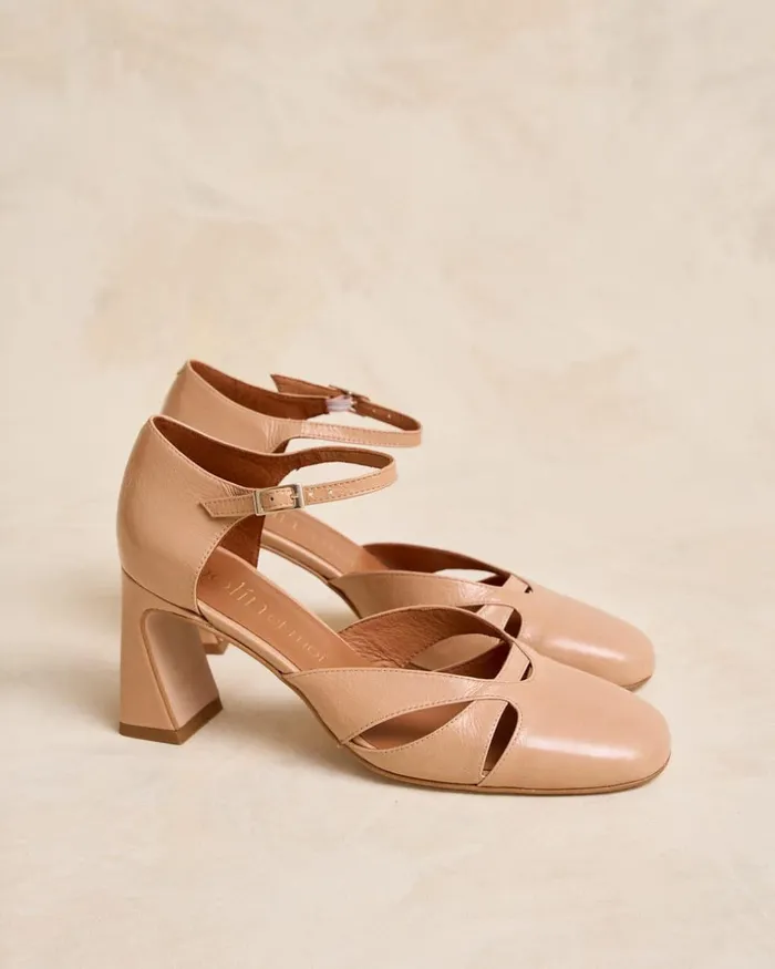 Polin Et Moi Nibe Heel Shoe Nude Women Heels