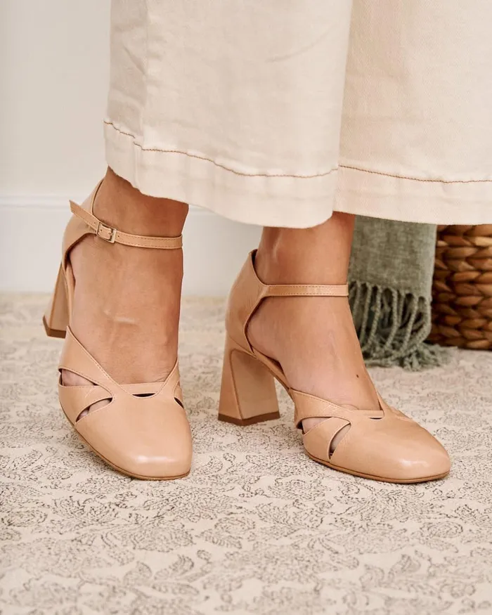Polin Et Moi Nibe Heel Shoe Nude Women Heels Polin Et Moi Nibe Heel Shoe Nude Women Heels