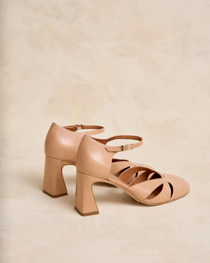 Polin Et Moi Nibe Heel Shoe Nude Women Heels Polin Et Moi Nibe Heel Shoe Nude Women Heels