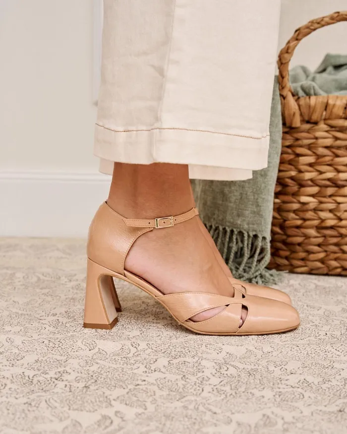 Polin Et Moi Nibe Heel Shoe Nude Women Heels Polin Et Moi Nibe Heel Shoe Nude Women Heels