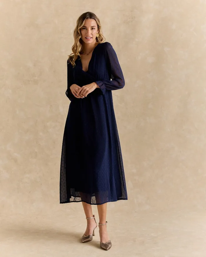 Polin Et Moi Plumeti Cata Dress Marine Women Dresses And Jumpsuits Polin Et Moi Plumeti Cata Dress Marine Women Dresses And Jumpsuits