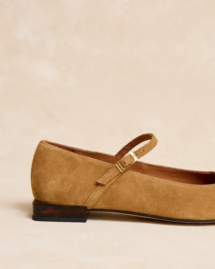 Polin Et Moi Popena Buckle Slipper Camel Women Flats Polin Et Moi Popena Buckle Slipper Camel Women Flats