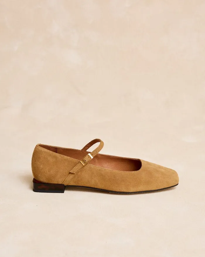 Polin Et Moi Popena Buckle Slipper Camel Women Flats Polin Et Moi Popena Buckle Slipper Camel Women Flats