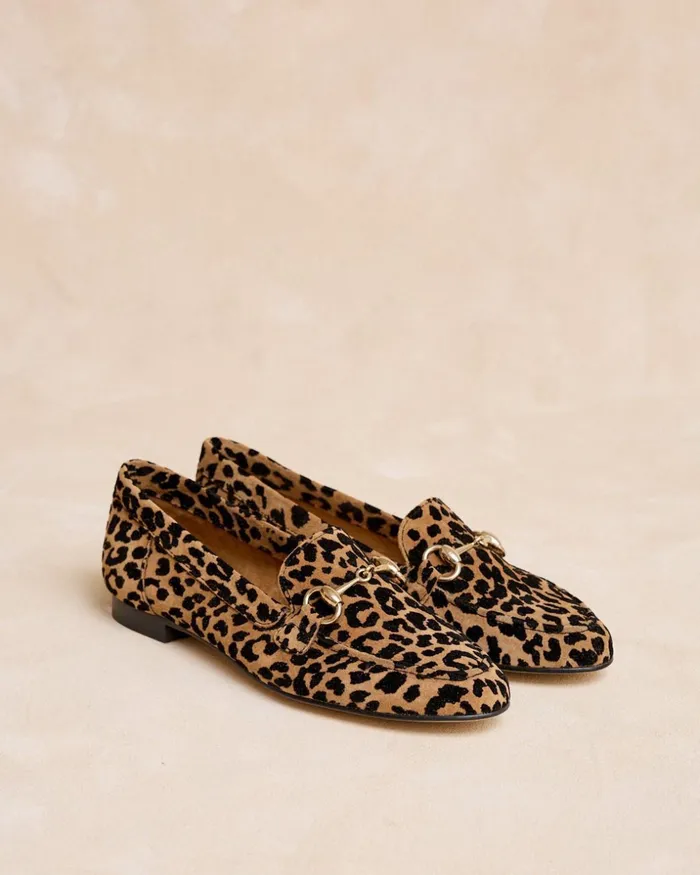 Polin Et Moi Printed Detail Loafer Leather Women Moccasins Polin Et Moi Printed Detail Loafer Leather Women Moccasins