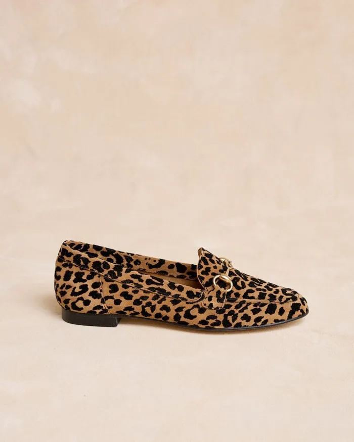 Polin Et Moi Printed Detail Loafer Leather Women Moccasins Polin Et Moi Printed Detail Loafer Leather Women Moccasins
