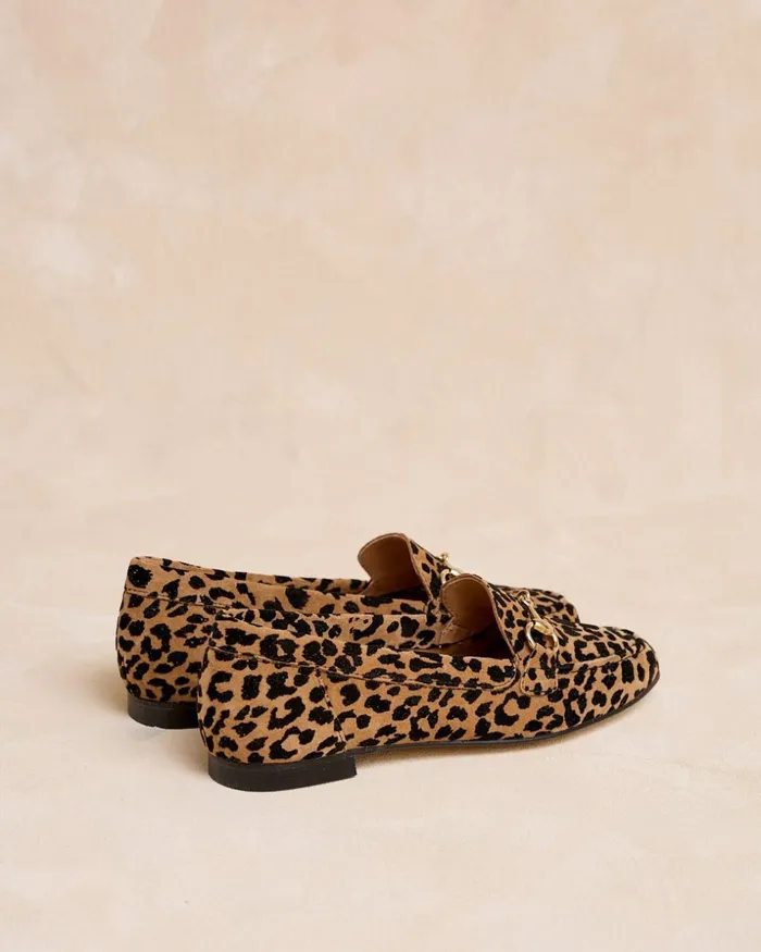 Polin Et Moi Printed Detail Loafer Leather Women Moccasins Polin Et Moi Printed Detail Loafer Leather Women Moccasins