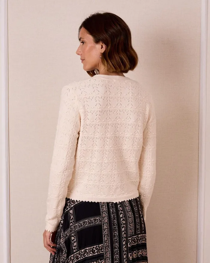 Polin Et Moi Rea Knitted Cardigan Raw Women Cardigans And Sweaters Polin Et Moi Rea Knitted Cardigan Raw Women Cardigans And Sweaters
