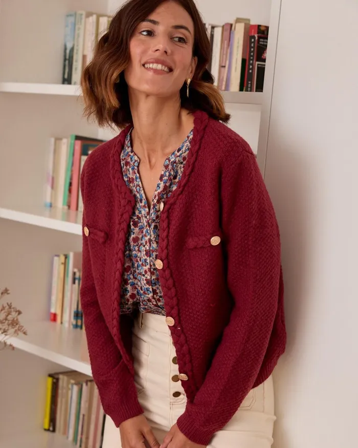 Polin Et Moi Rebeca Corta Eloise Cherry Women Cardigans And Sweaters Polin Et Moi Rebeca Corta Eloise Cherry Women Cardigans And Sweaters