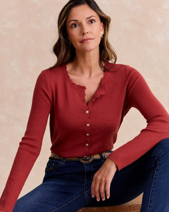 Polin Et Moi Rebeca Knitted Fina Tile Women Cardigans And Sweaters Polin Et Moi Rebeca Knitted Fina Tile Women Cardigans And Sweaters